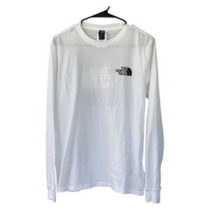 NWT The North Face Box NSE long-sleeve tee white Women’s Size M Logo Cotton